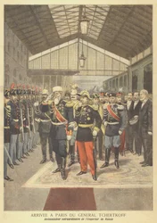 Arrival in Paris of General Chertkov, Russian Ambassador to France